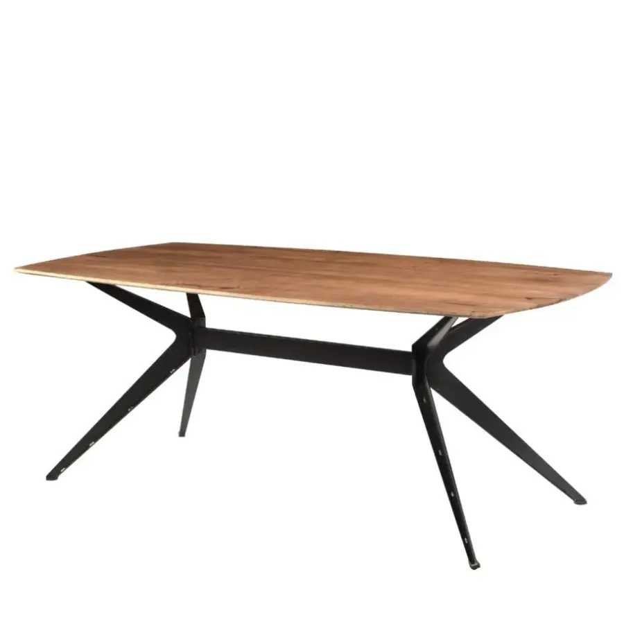 Livingfurn Brix - Eetkamertafel Brix Bjorn - Eettafel- 200cm - Mangohout - Bruin