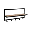 Brix - Kapstok Bono - Mangohout en Gecoat Staal - 15x70x30