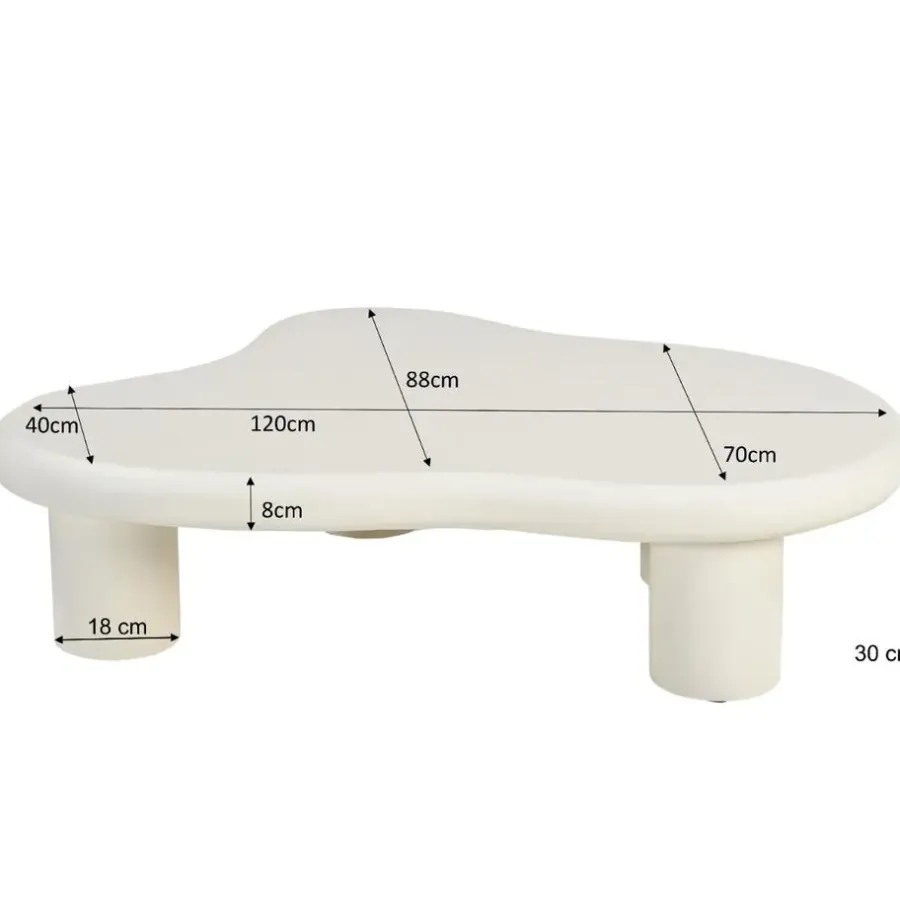 Livingfurn Brix - Salontafel - Brix Feline Sandy - Beige