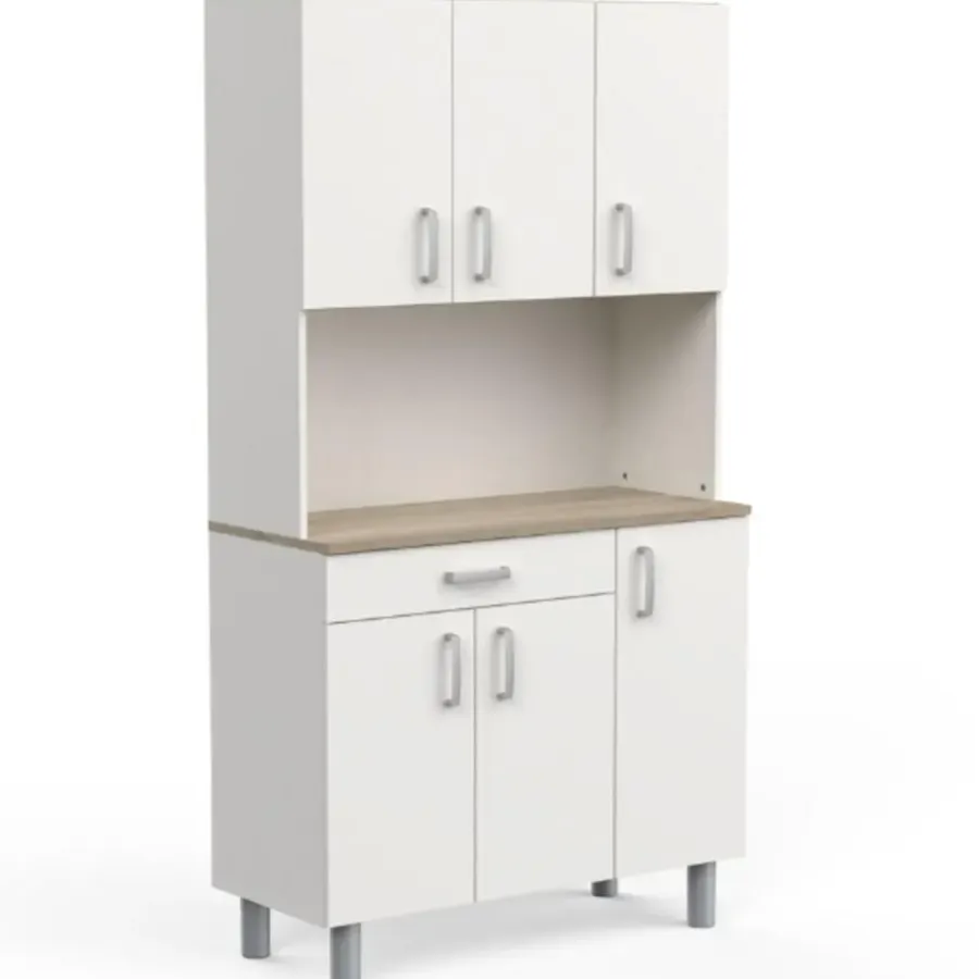 Buffetkasten-CBA Buffetkast Gabe-Kronberg eik/mat wit