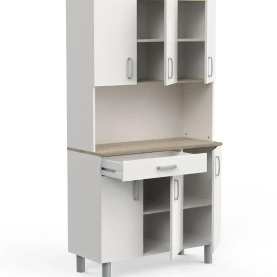 Buffetkasten-CBA Buffetkast Gabe-Kronberg eik/mat wit