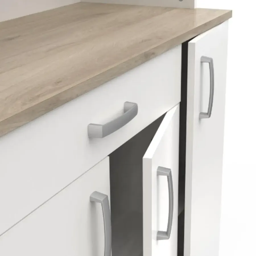 Buffetkasten-CBA Buffetkast Gabe-Kronberg eik/mat wit