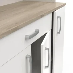 Buffetkasten-CBA Buffetkast Gabe-Kronberg eik/mat wit
