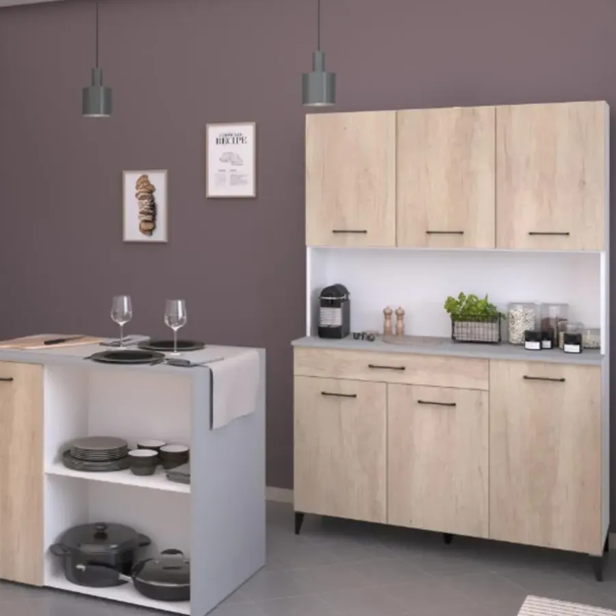 Parisot Buffetkast Maleficent met 6 deuren & 1 lade - eikdecor