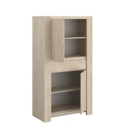 Buffetkasten-Parisot Buffetkast Porto 90cm met 2 deuren & 1 lade - jackson eik