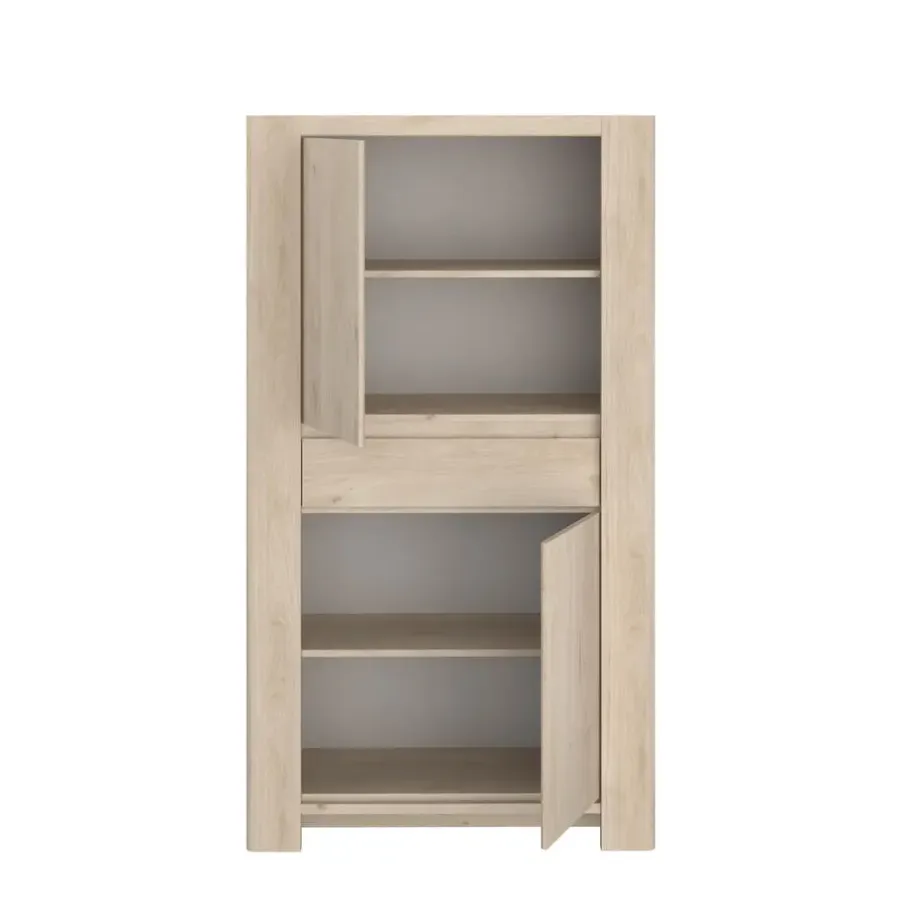Buffetkasten-Parisot Buffetkast Porto 90cm met 2 deuren & 1 lade - jackson eik