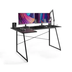 Merkloos Bureau - Game bureau - Hoekbureau - 160 x 100 x 75 - Zwart