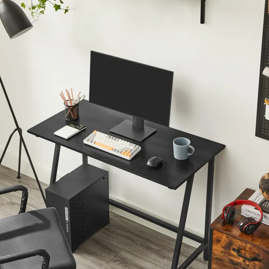 Bureaus-Merkloos Bureau - industrieel - 100x50x75 cm - zwart