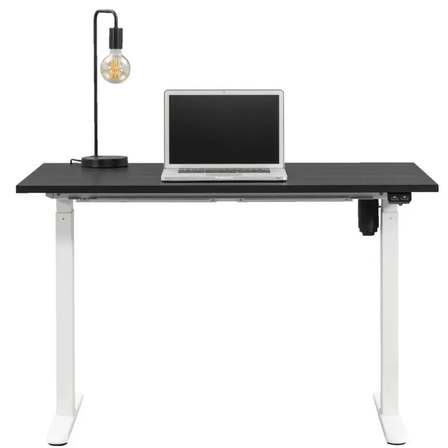 Homeworx Bureau zit/sta elektrisch verstelbaar - zwart/wit - 75/118x120x70 cm