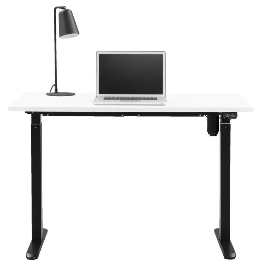Homeworx Bureau zit/sta elektrisch verstelbaar - wit/zwart - 75/118x120x70 cm
