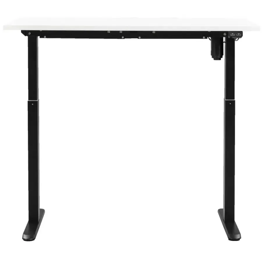 Homeworx Bureau zit/sta elektrisch verstelbaar - wit/zwart - 75/118x120x70 cm