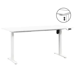 Homeworx Bureau zit/sta elektrisch verstelbaar - wit/wit - 75/118x160x80 cm
