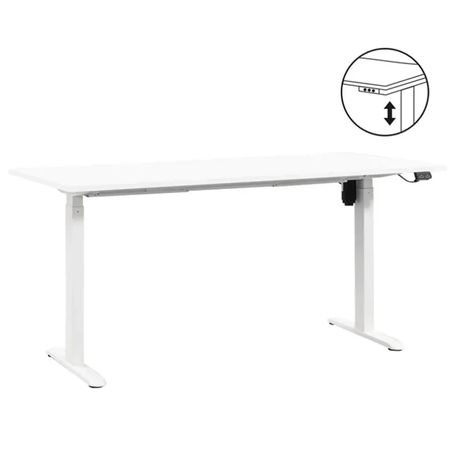 Homeworx Bureau zit/sta elektrisch verstelbaar - wit/wit - 75/118x160x80 cm