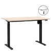 Zit-Sta-Bureaus-Homeworx Bureau zit/sta elektrisch verstelbaar – eikenkleur/zwart - 75/118x120x70 cm