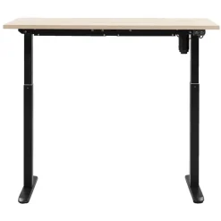 Zit-Sta-Bureaus-Homeworx Bureau zit/sta elektrisch verstelbaar – eikenkleur/zwart - 75/118x120x70 cm