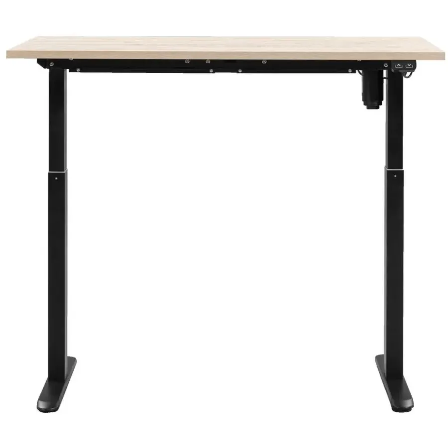 Zit-Sta-Bureaus-Homeworx Bureau zit/sta elektrisch verstelbaar – eikenkleur/zwart - 75/118x120x70 cm