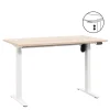 Zit-Sta-Bureaus-Homeworx Bureau zit/sta elektrisch verstelbaar – eikenkleur/wit - 75/118x120x70 cm