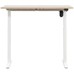 Zit-Sta-Bureaus-Homeworx Bureau zit/sta elektrisch verstelbaar – eikenkleur/wit - 75/118x120x70 cm