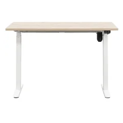 Zit-Sta-Bureaus-Homeworx Bureau zit/sta elektrisch verstelbaar – eikenkleur/wit - 75/118x120x70 cm