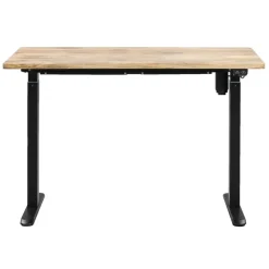 Zit-Sta-Bureaus-Homeworx Bureau zit/sta elektrisch verstelbaar – mangohout/zwart - 75/118x120x70 cm
