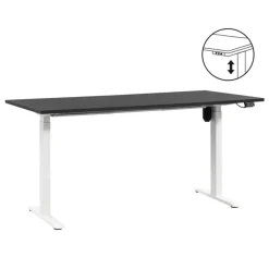 Homeworx Bureau zit/sta elektrisch verstelbaar - zwart/wit - 75/118x160x80 cm