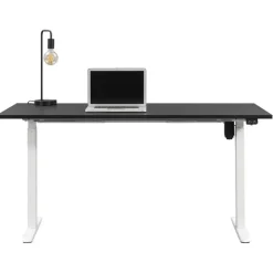 Homeworx Bureau zit/sta elektrisch verstelbaar - zwart/wit - 75/118x160x80 cm
