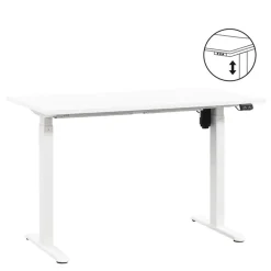 Homeworx Bureau zit/sta elektrisch verstelbaar - wit/wit - 75/118x120x70 cm