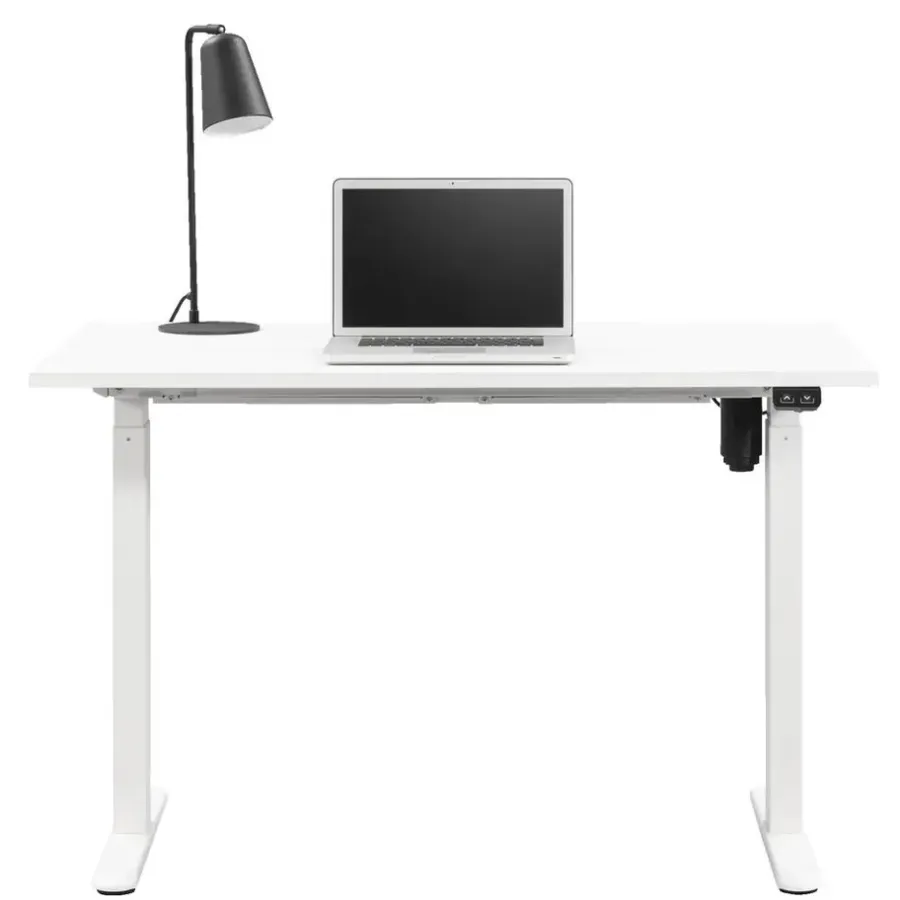 Homeworx Bureau zit/sta elektrisch verstelbaar - wit/wit - 75/118x120x70 cm