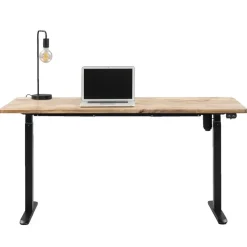 Homeworx Bureau zit/sta elektrisch verstelbaar – mangohout/zwart - 75/118x160x80 cm