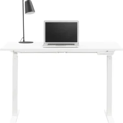 Homeworx Bureau zit/sta handmatig verstelbaar - wit/wit - 75/118x120x70 cm