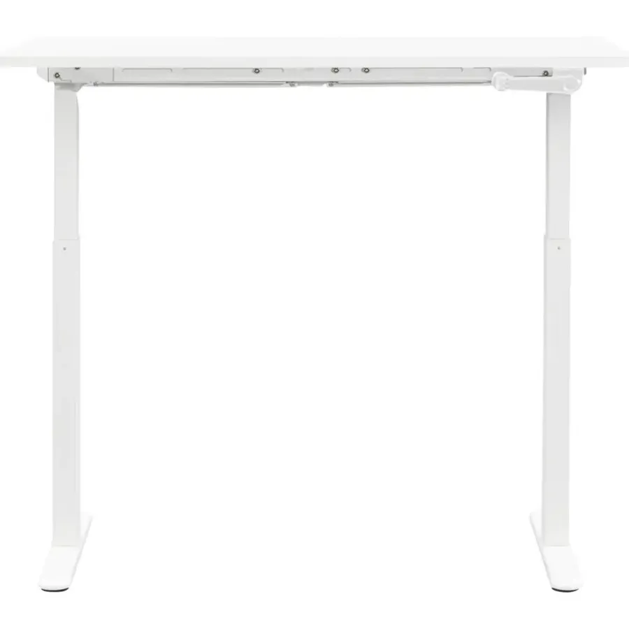 Homeworx Bureau zit/sta handmatig verstelbaar - wit/wit - 75/118x120x70 cm