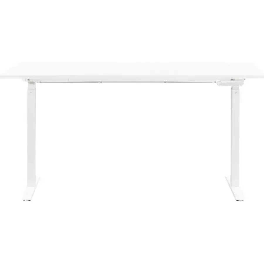 Homeworx Bureau zit/sta handmatig verstelbaar - wit/wit - 75/118x160x80 cm