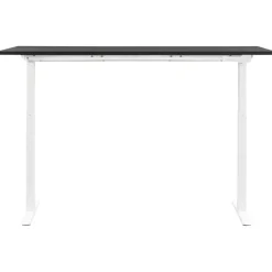 Homeworx Bureau zit/sta handmatig verstelbaar - zwart/wit - 75/118x160x80 cm