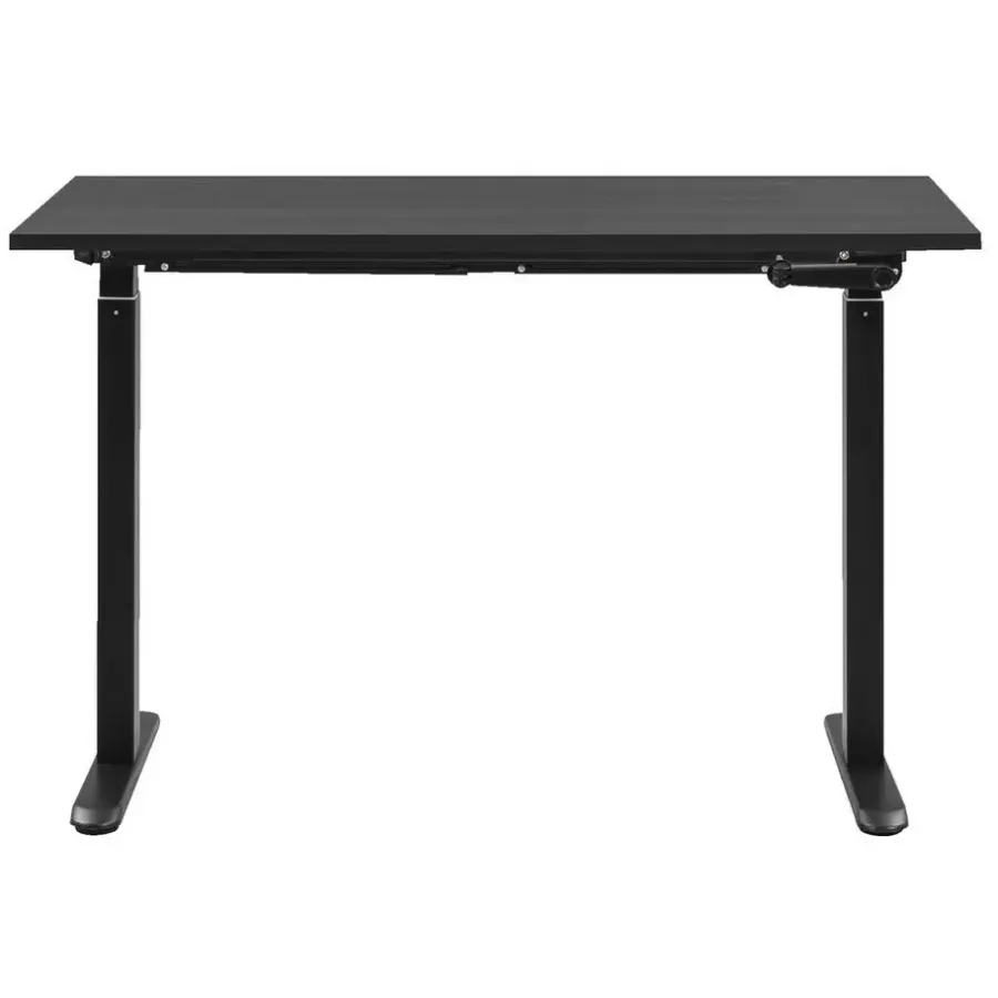 Zit-Sta-Bureaus-Homeworx Bureau zit/sta handmatig verstelbaar - zwart/zwart - 75/118x120x70 cm
