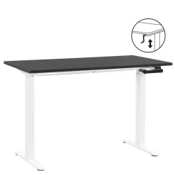 Zit-Sta-Bureaus-Homeworx Bureau zit/sta handmatig verstelbaar - zwart/wit - 75/118x120x70 cm