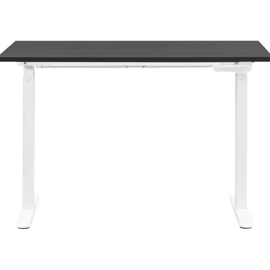 Zit-Sta-Bureaus-Homeworx Bureau zit/sta handmatig verstelbaar - zwart/wit - 75/118x120x70 cm