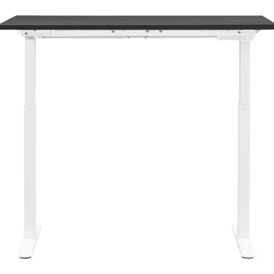 Zit-Sta-Bureaus-Homeworx Bureau zit/sta handmatig verstelbaar - zwart/wit - 75/118x120x70 cm