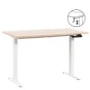 Zit-Sta-Bureaus-Homeworx Bureau zit/sta handmatig verstelbaar – eikenkleur/wit - 75/118x120x70 cm