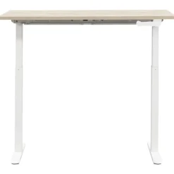 Zit-Sta-Bureaus-Homeworx Bureau zit/sta handmatig verstelbaar – eikenkleur/wit - 75/118x120x70 cm