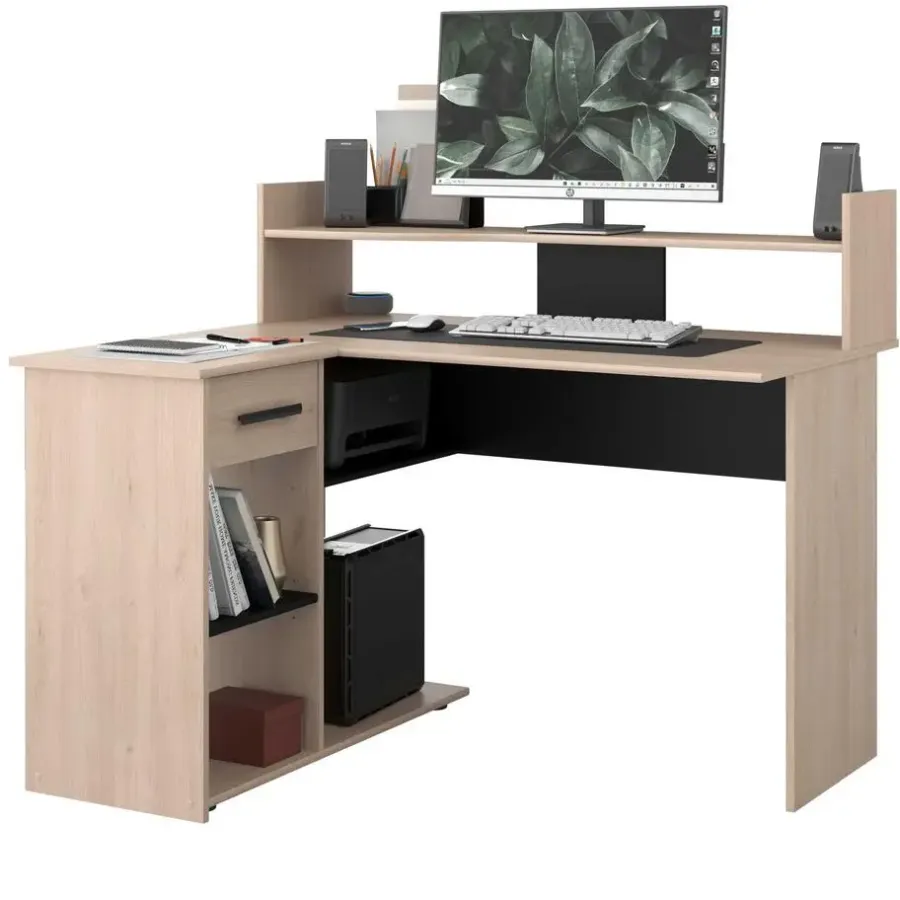 Parisot Bureau Professional 102cm- zwart/eik