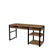 Arabic House Bureau Zwart/Bruin Melamine - 150x58,4x75,8cm - Emro