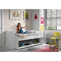 Kinderbedden-Vipack Bureaubed Denver - wit