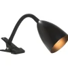 Tafellampen|Bureaulampen-Leen Bakker Bureau-klemlamp knijper - zwart metaal - E14 - 35xØ9 cm