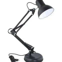 Merkloos Bureaulamp - Verstelbaar - Retro - Klassiek - 1x40 watt - Zwart