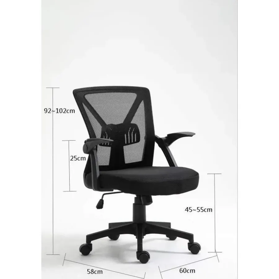 Bureaustoelen|Bureaustoelen-Ocazi Bureaustoel Barcelona - Hoogte Verstelbaar - Ergonomisch - Zwart