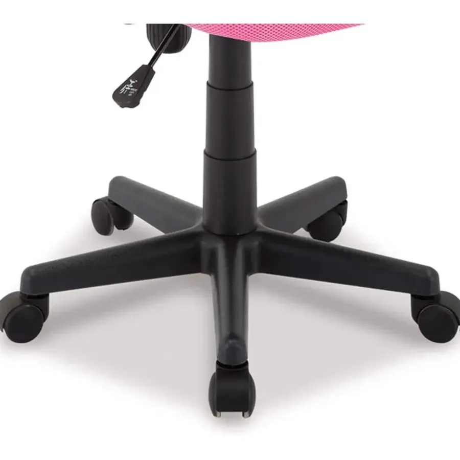 Bureaustoelen|Bureaustoelen-Merkloos Bureaustoel Buritos - Solide, Verstelbaar en Ergonomisch - Roze
