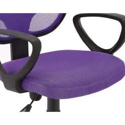Bureaustoelen|Bureaustoelen-Merkloos Bureaustoel Buritos - Solide, Verstelbaar en Ergonomisch - Lila