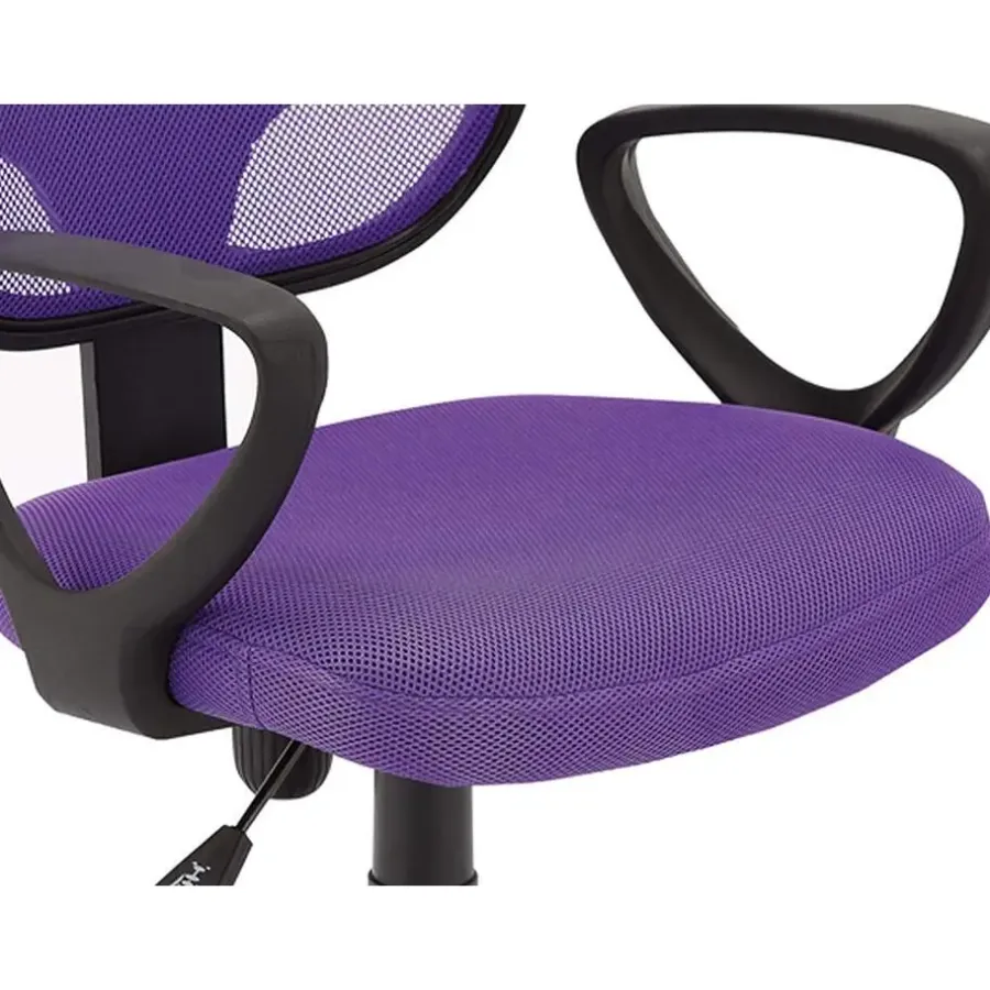 Bureaustoelen|Bureaustoelen-Merkloos Bureaustoel Buritos - Solide, Verstelbaar en Ergonomisch - Lila