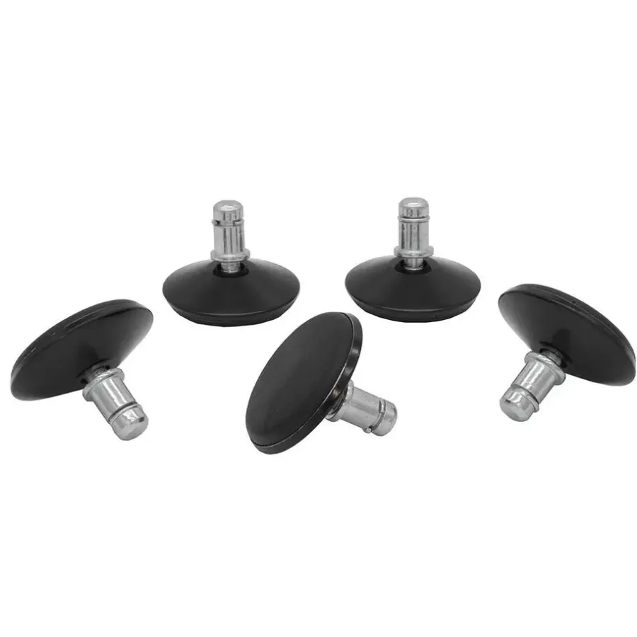 IVOL Bureaustoel glijders set - zwart - diameter 5cm