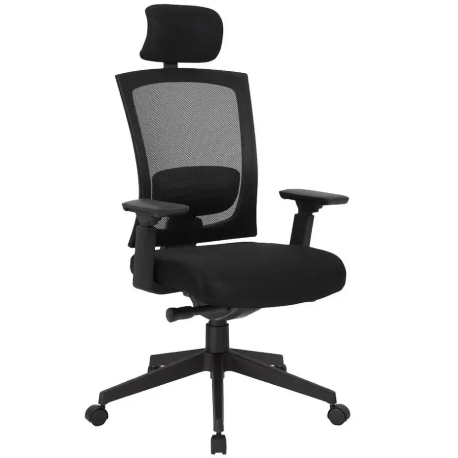 Bureaustoelen|Bureaustoelen-Sedero Bureaustoel Joy comfort - Voldoet aan NEN-EN 1335 norm - Zwarte stervoet